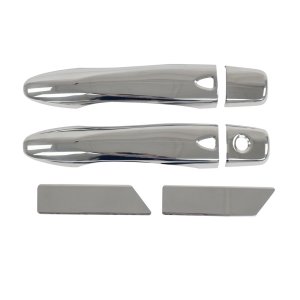 Nissan Cube Door Handle Cover - Omac - 10 Pcs - Gloss Silver - '09-'14
